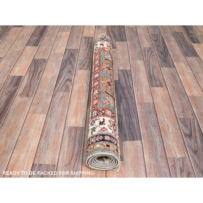 Kazak Wool Hand Knotted Rug Ivory Ivory 3.4X5.1 -O086315