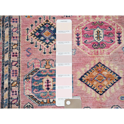 Kazak Wool Hand Knotted Rug Pink Pink 4.0X6.0 -O086322