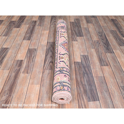 Kazak Wool Hand Knotted Rug Pink Pink 4.0X6.0 -O086322