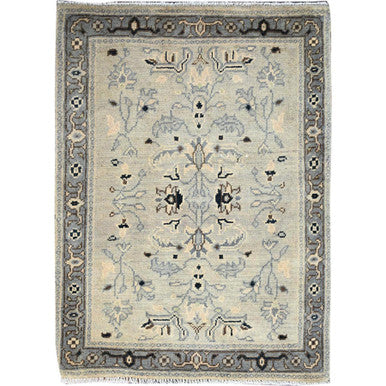 Heriz Wool Hand Knotted Rug Ivory Gray 2.3X3.0 -O086382
