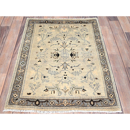 Heriz Wool Hand Knotted Rug Ivory Gray 2.3X3.0 -O086382