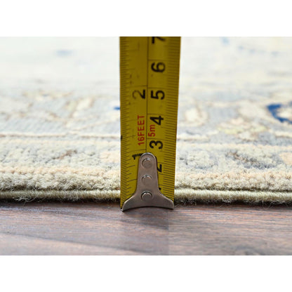 Heriz Wool Hand Knotted Rug Ivory Gray 4.0X5.9 -O086385