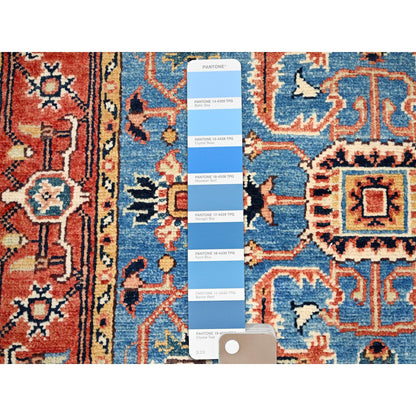 Heriz Wool Hand Knotted Rug Blue Red 3.0X5.1 -O086391