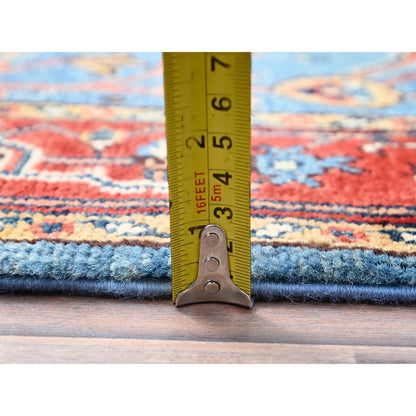 Heriz Wool Hand Knotted Rug Blue Red 3.0X5.1 -O086391