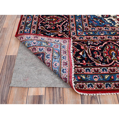 Persian Wool Hand Knotted Rug Red Blue 9.6X12.10 -O086426