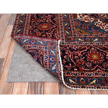 Persian Wool Hand Knotted Rug Red Blue 9.11X13.1 -O086430