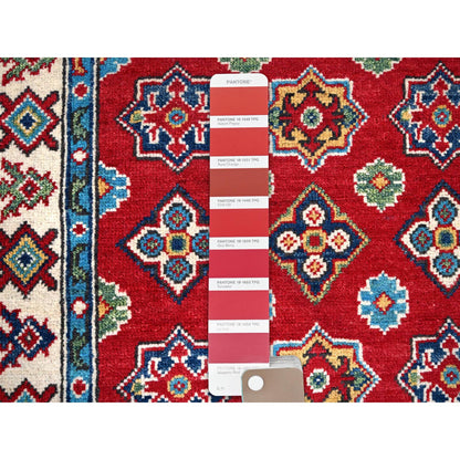Kazak Wool Hand Knotted Rug Red Ivory 2.7X6.7 -O086443