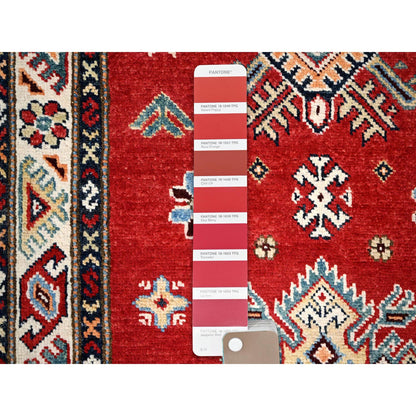 Kazak Wool Hand Knotted Rug Red Ivory 2.9X7.10 -O086448