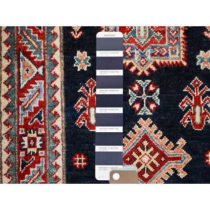 Kazak Wool Hand Knotted Rug Blue Red 2.7X10.1 -O086451