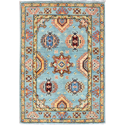 Kazak Wool Hand Knotted Rug Blue Blue 2.8X3.11 -O086462