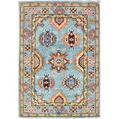 Kazak Wool Hand Knotted Rug Blue Blue 2.8X3.11 -O086462