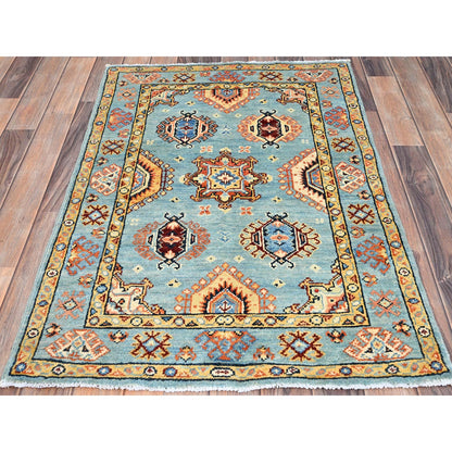 Kazak Wool Hand Knotted Rug Blue Blue 2.8X3.11 -O086462