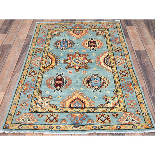 Kazak Wool Hand Knotted Rug Blue Blue 2.8X3.11 -O086462