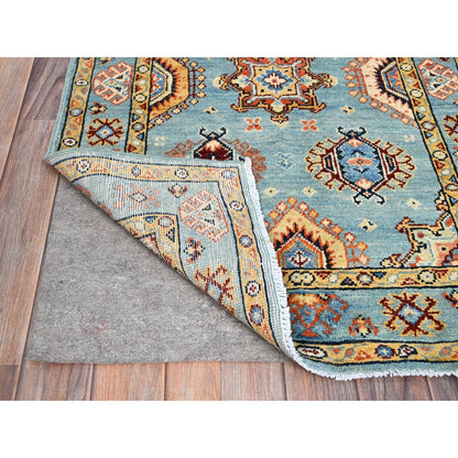 Kazak Wool Hand Knotted Rug Blue Blue 2.8X3.11 -O086462