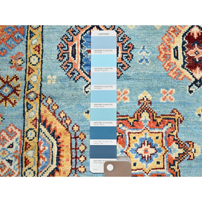 Kazak Wool Hand Knotted Rug Blue Blue 2.8X3.11 -O086462