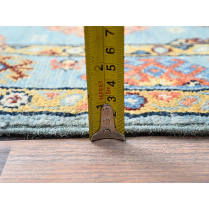 Kazak Wool Hand Knotted Rug Blue Blue 2.8X3.11 -O086462