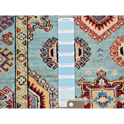 Kazak Wool Hand Knotted Rug Blue Blue 3.4X4.6 -O086464