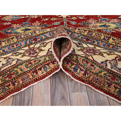 Kazak Wool Hand Knotted Rug Red Ivory 8.3X10.2 -O086541