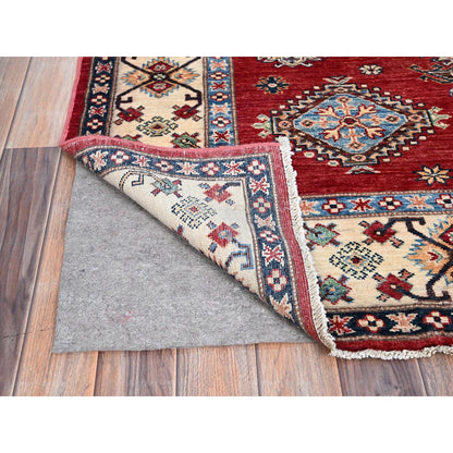 Kazak Wool Hand Knotted Rug Red Ivory 6.0X8.8 -O086560