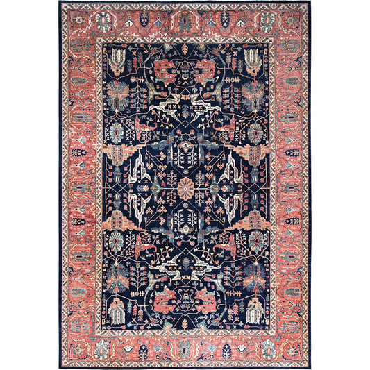 Heriz Wool Hand Knotted Rug Blue Indian Red 11.11X17.6 -O086573