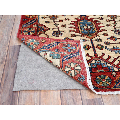 Heriz Wool Hand Knotted Rug Beige Beige 3.2X6.1 -O086607