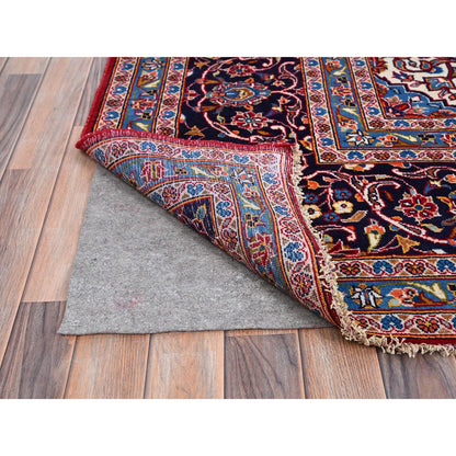 Persian Wool Hand Knotted Rug Red Blue 9.8X13.1 -O086698