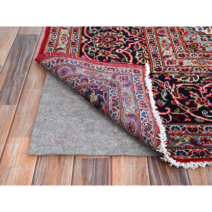 Persian Wool Hand Knotted Rug Red Blue 9.10X13.1 -O086700