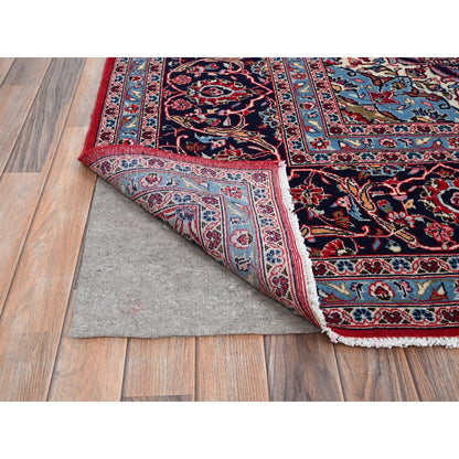 Persian Wool Hand Knotted Rug Red Blue 9.6X13.5 -O086702