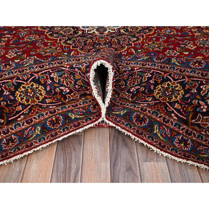 Persian Wool Hand Knotted Rug Red Blue 9.10X13.2 -O086703