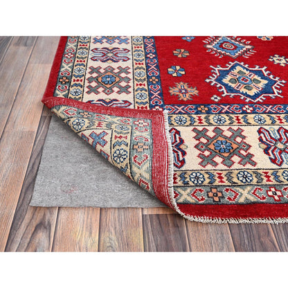Kazak Wool Hand Knotted Rug Red Ivory 7.11X10.2 -O086773