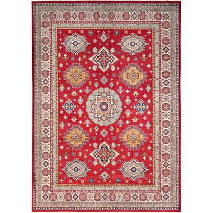 Kazak Wool Hand Knotted Rug Red Ivory 10.0X14.2 -O086781