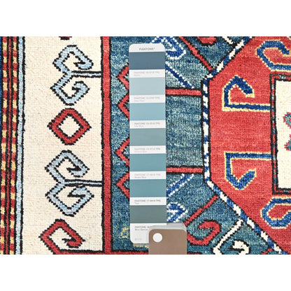 Kazak Wool Hand Knotted Rug Red Red 5.0X6.6 -O086809