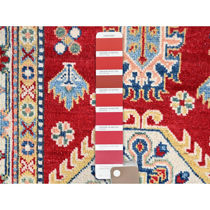 Kazak Wool Hand Knotted Rug Red Ivory 2.9X6.10 -O086841