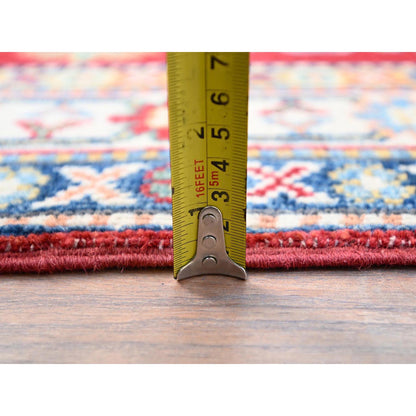 Kazak Wool Hand Knotted Rug Red Ivory 2.9X6.10 -O086841