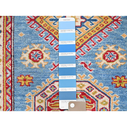 Kazak Wool Hand Knotted Rug Blue Beige 2.11X12.7 -O086857