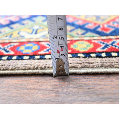 Kazak Wool Hand Knotted Rug Grey Blue 3.5X4.8 -O086883