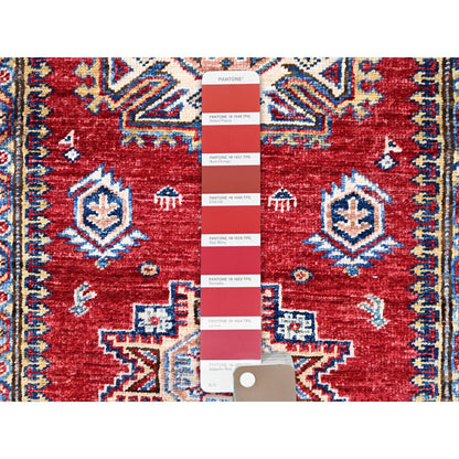 Kazak Wool Hand Knotted Rug Red Red 2.7X13.2 -O086910