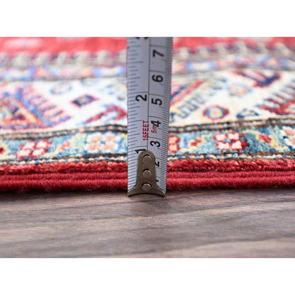 Kazak Wool Hand Knotted Rug Red Red 2.7X13.2 -O086910