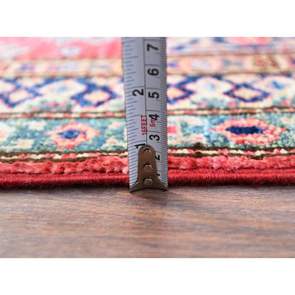 Kazak Wool Hand Knotted Rug Red Red 2.8X20.10 -O086913