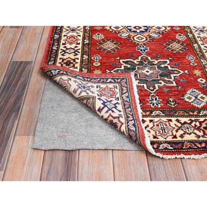 Kazak Wool Hand Knotted Rug Red Red 2.8X13.4 -O086914
