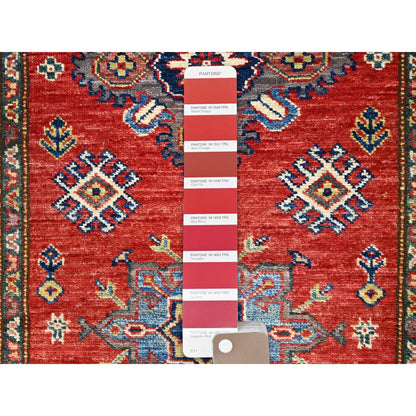Kazak Wool Hand Knotted Rug Red Red 2.8X13.4 -O086914