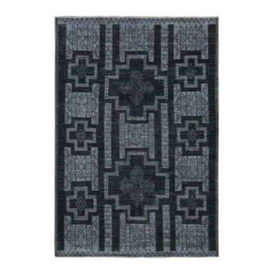 Tribal & Geometric Wool Hand Knotted Rug Grey No Border 6.2X9.2 -O087011