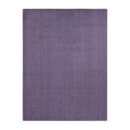 Modern and Contemporary Wool Hand Loomed Rug Purple No Border 8.0X10.1 -O087020