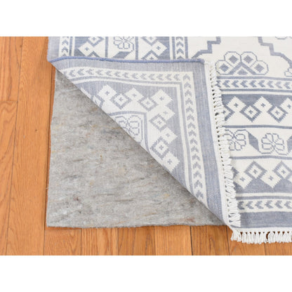 Transitional Cotton Hand Knotted Rug Ivory Ivory 8.1X10.2 -O087041