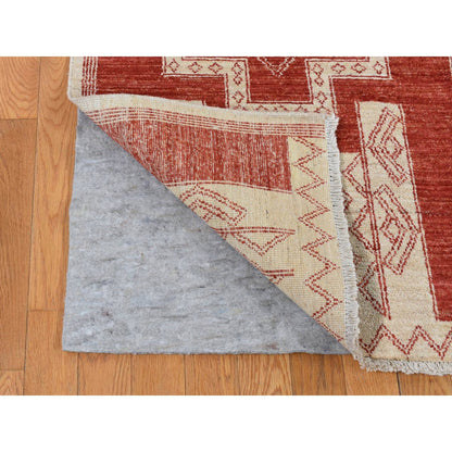 Oushak And Peshawar Wool Hand Knotted Rug Red No Border 8.1X10.0 -O087048