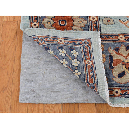 Oushak And Peshawar Wool Hand Knotted Rug Grey Gray 8.2X10.0 -O087053