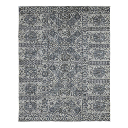 Mamluk Wool Hand Knotted Rug Grey No Border 8.2X10.5 -O087059