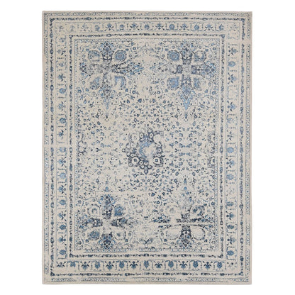 Transitional Wool Hand Knotted Rug Ivory Ivory 9.0X12.1 -O087062