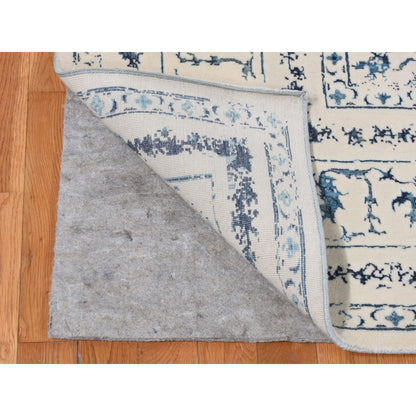 Transitional Wool Hand Knotted Rug Ivory Ivory 9.0X12.1 -O087062