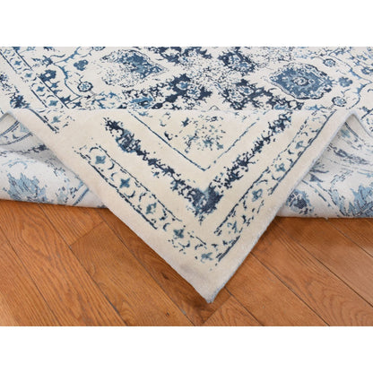 Transitional Wool Hand Knotted Rug Ivory Ivory 9.0X12.1 -O087062